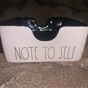 Rae Dunn Black and White Ceramic Organizer